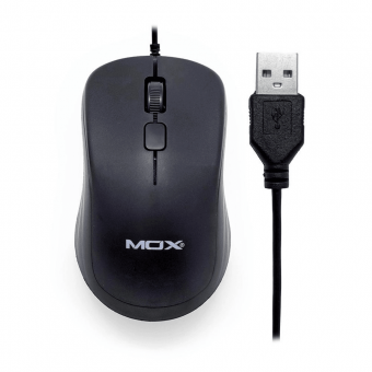 MOUSE OPTICO COM FIO USB MO-ME103 - MOX - Código 6696-1