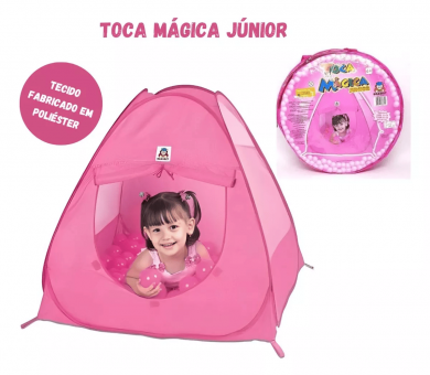 TOCA MAGICA JUNIOR ROSA (SACOLA) - BRASKIT - Código 9683-1